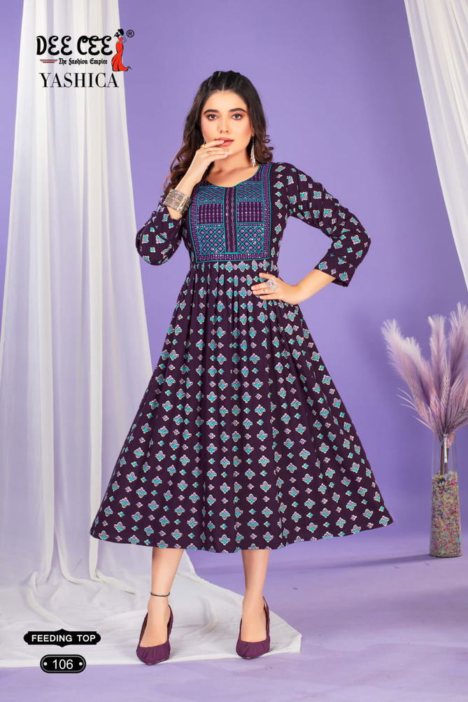 Yashica By Deecee Rayon Printed Kurtis Wholesale Shop In Surat